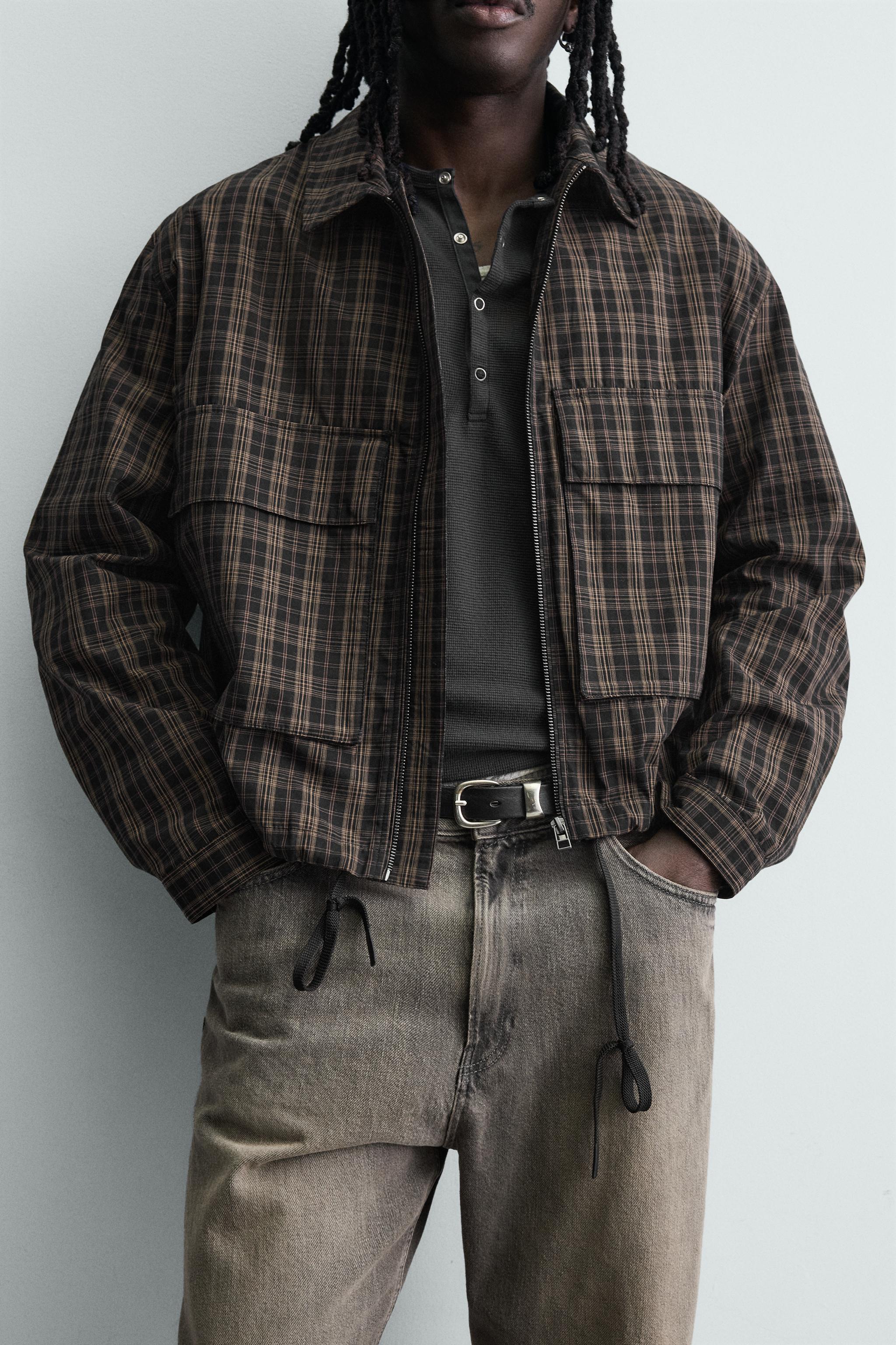 PLAID CROPPED FIT OVERSHIRT